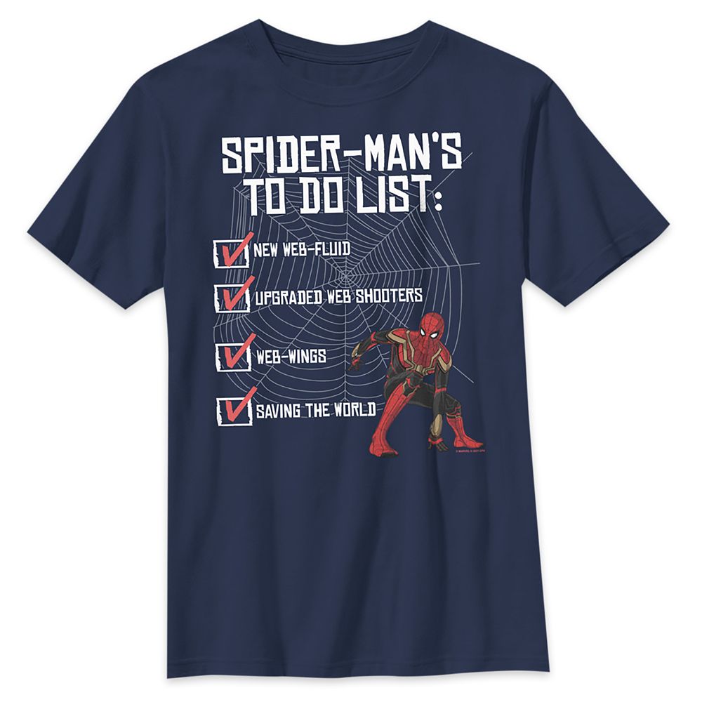 Spider-Man To Do List T-Shirt for Kids Official shopDisney