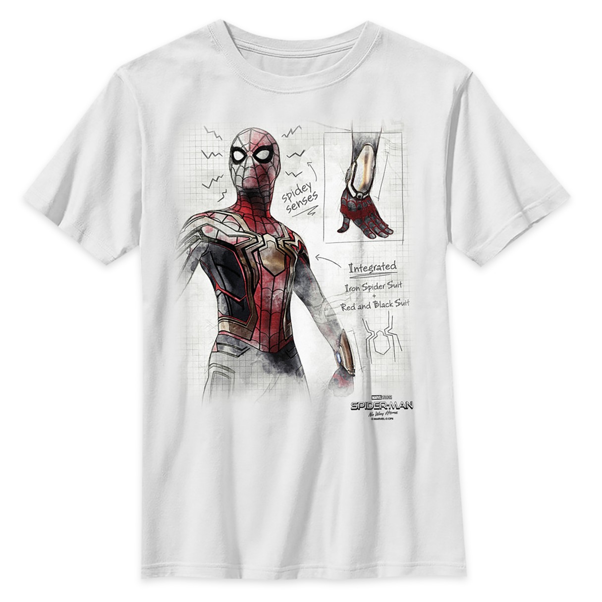 Spider-Man Sketch T-Shirt for Kids – Spider-Man: No Way Home