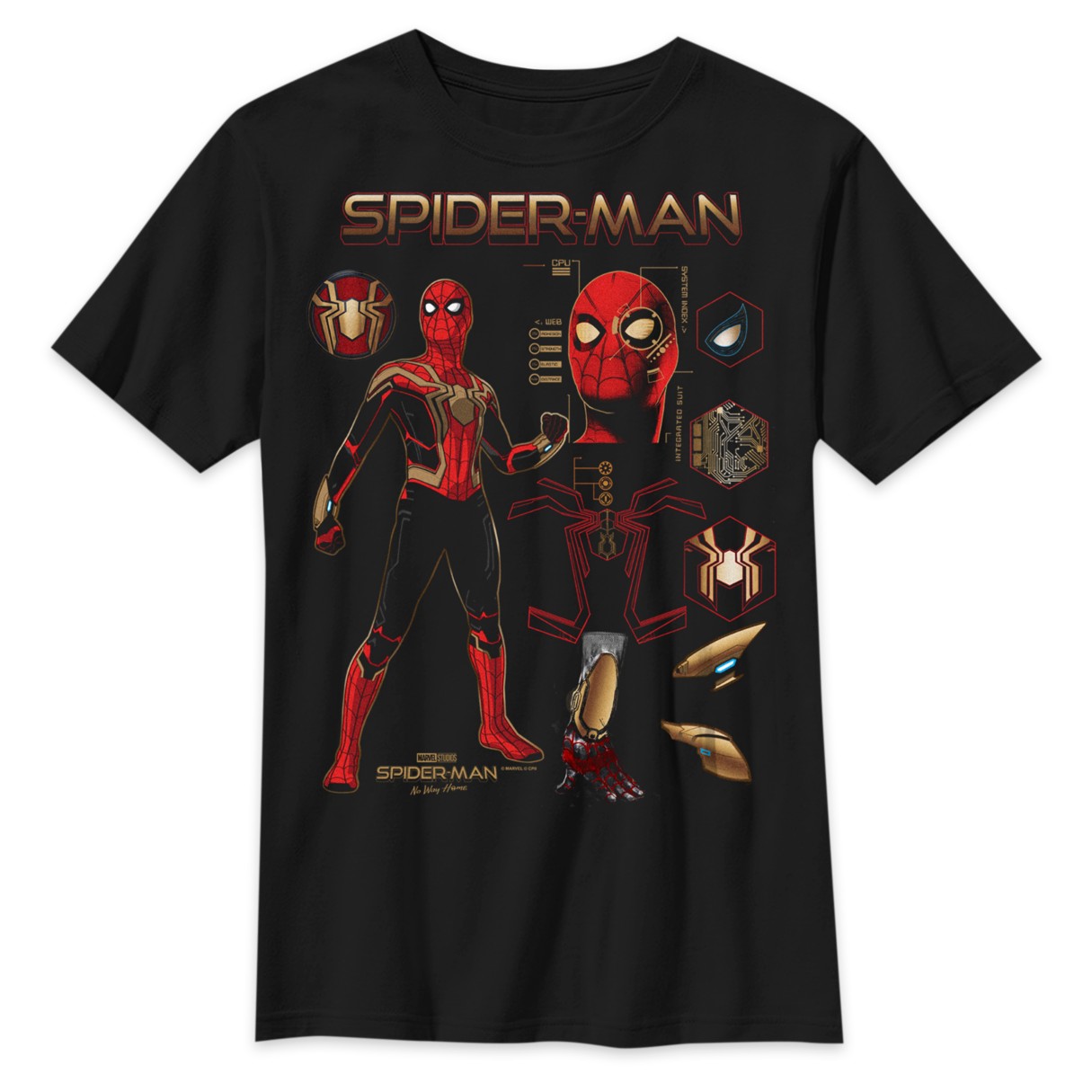 Spider-Man Integrated Suit T-Shirt for Kids – Spider-Man: No Way Home ...