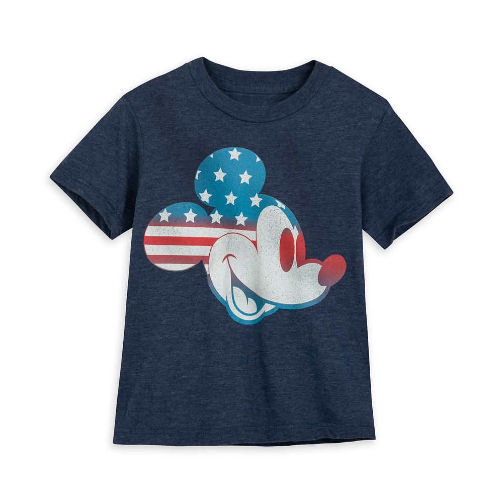 Mickey Mouse Americana Flag T-Shirt for Kids now out