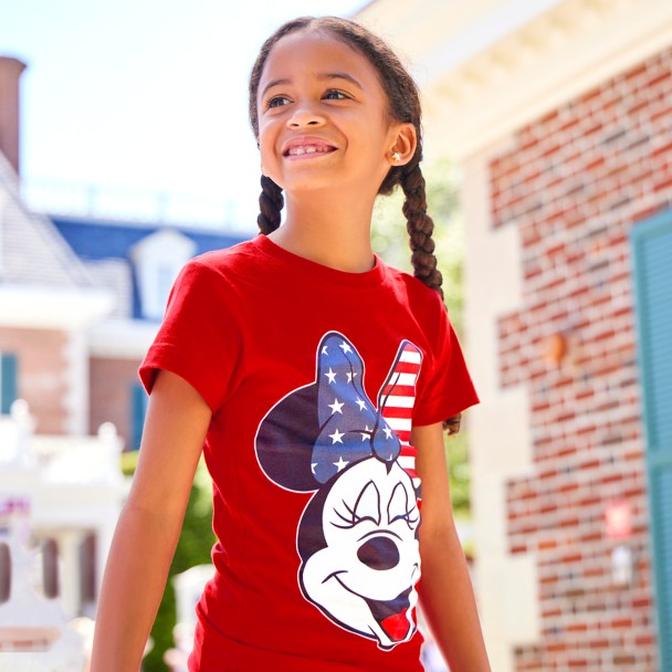 Minnie Mouse Americana Bow T-Shirt for Girls