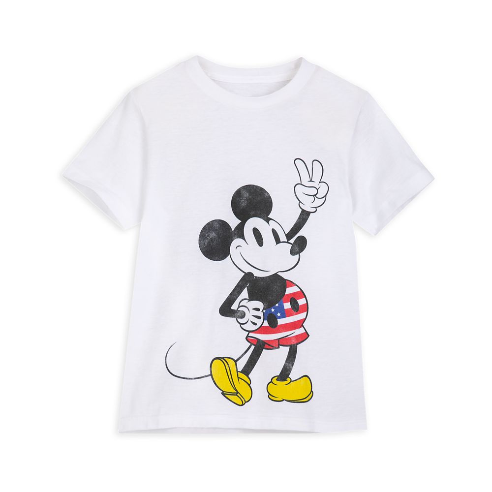 Women's Mickey & Friends Fourth Of July Mickey Mouse Face T-shirt