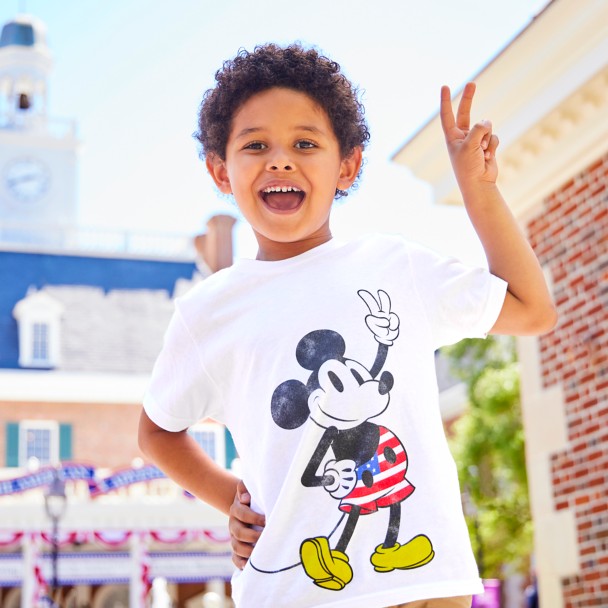 Mickey Mouse Americana Peace T-Shirt for Kids