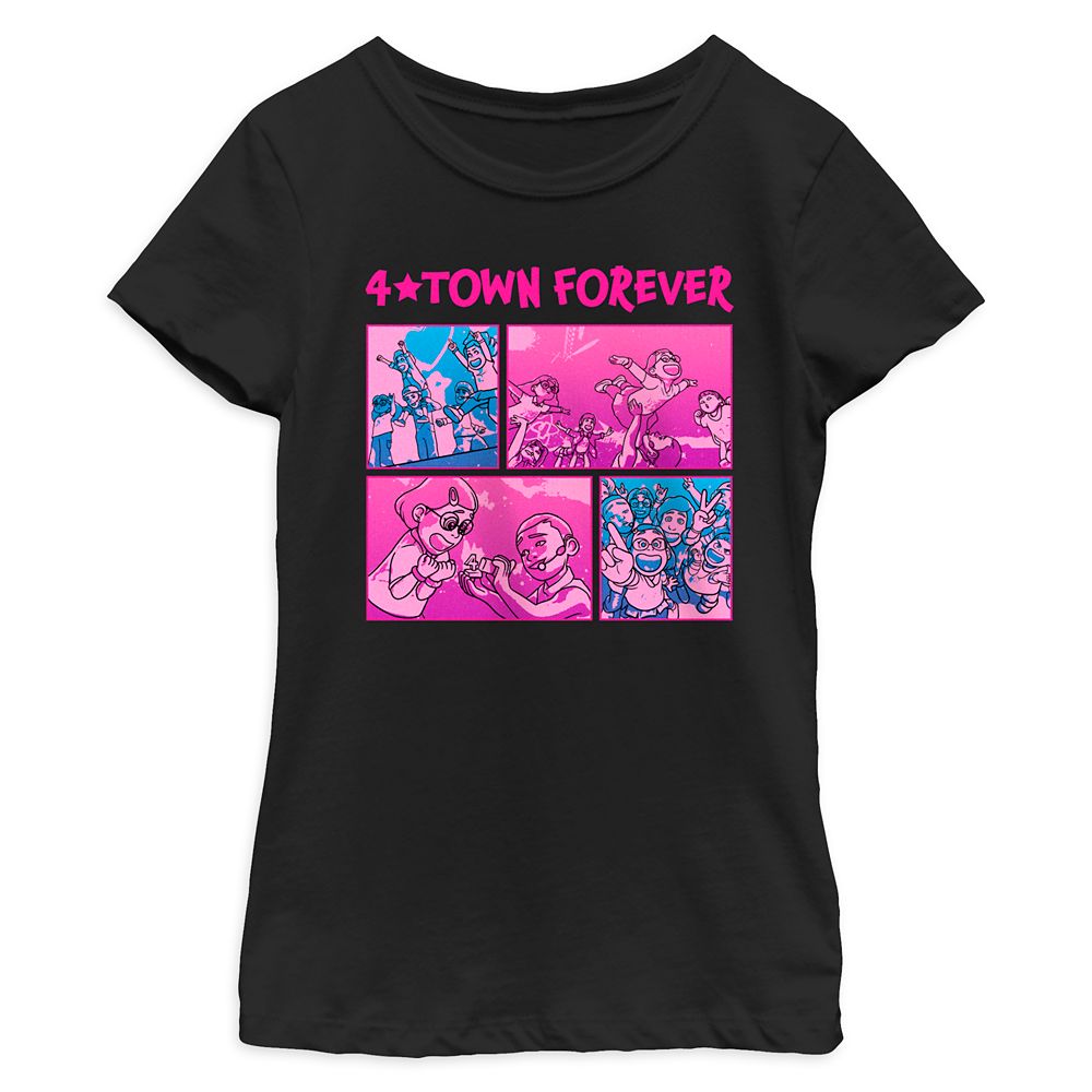 ''4★Town Forever'' T-Shirt for Girls – Turning Red