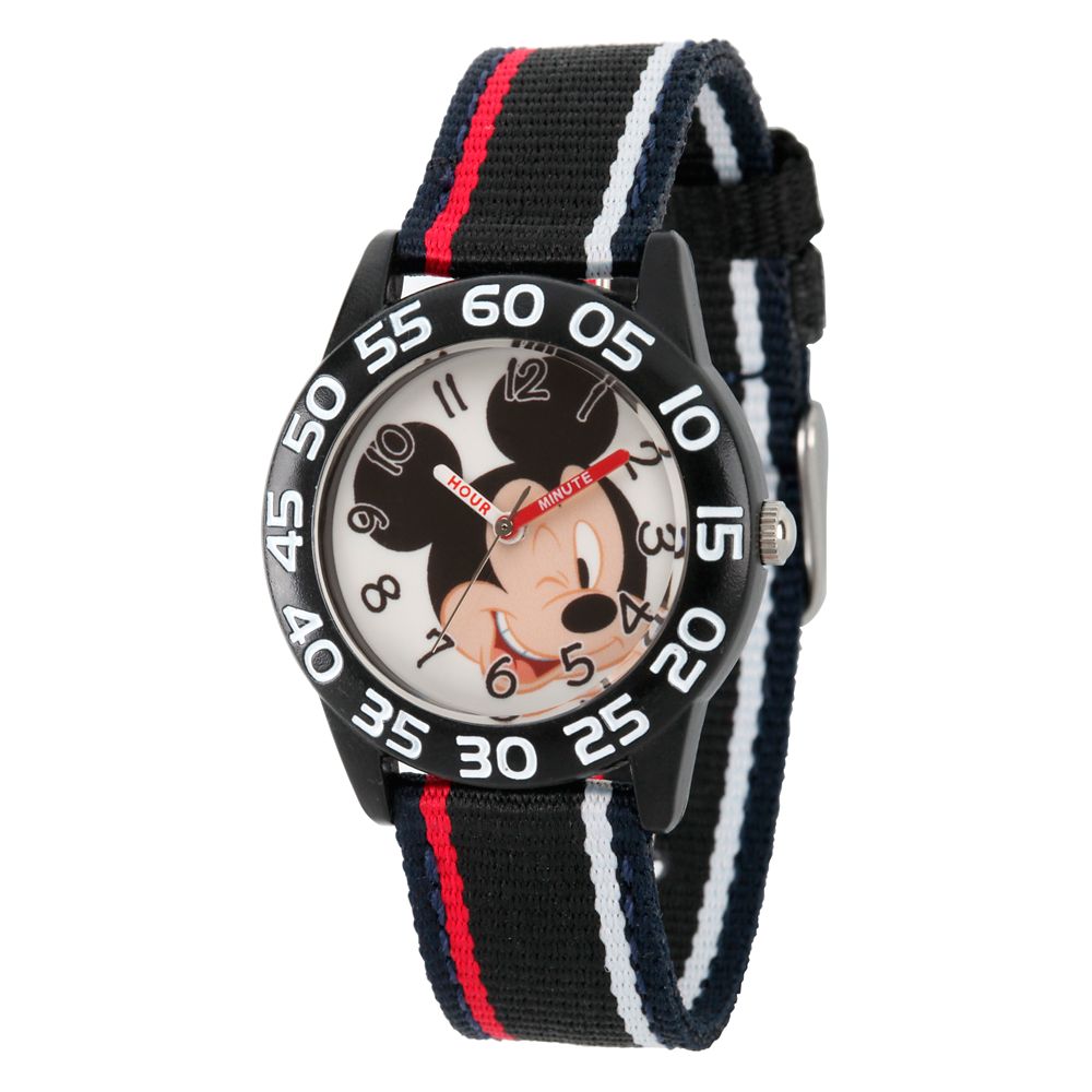 Mickey Mouse Striped Time Teacher Watch â Kids 