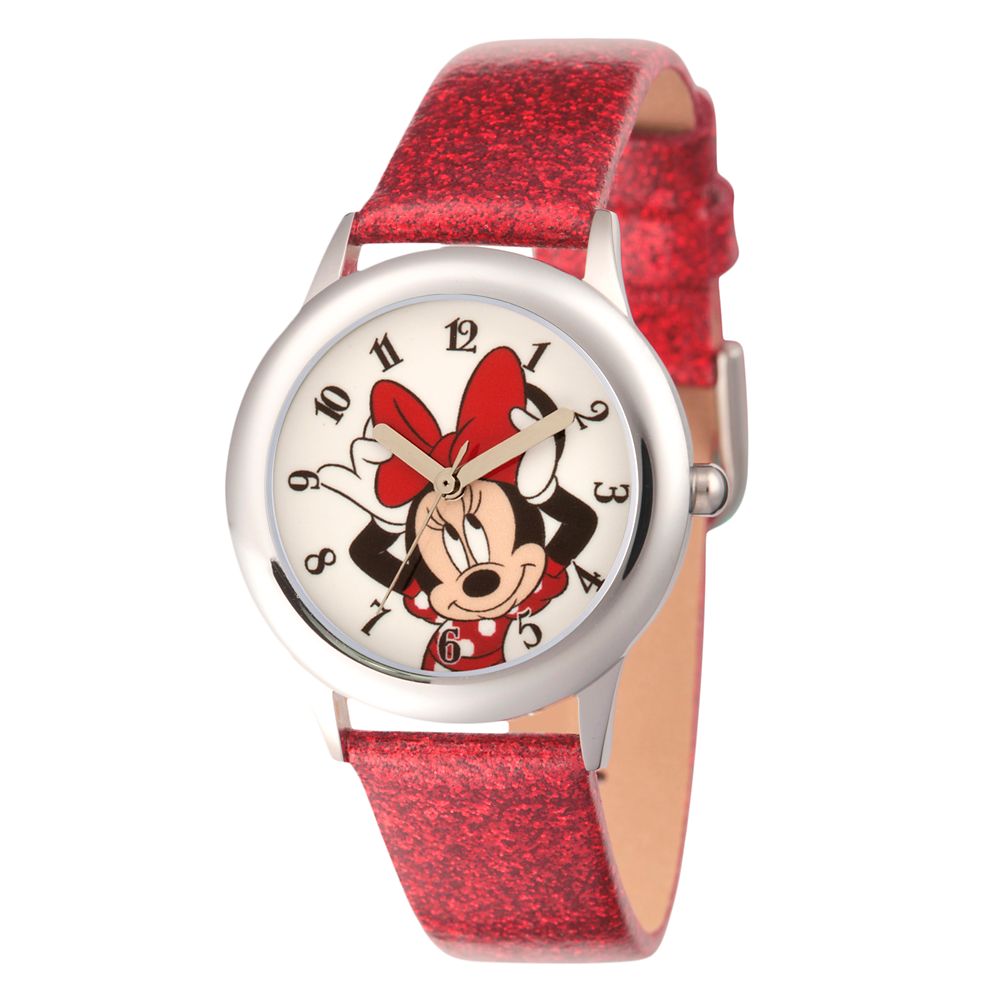 Disney Minnie Mouse Glitter Watch - Kids