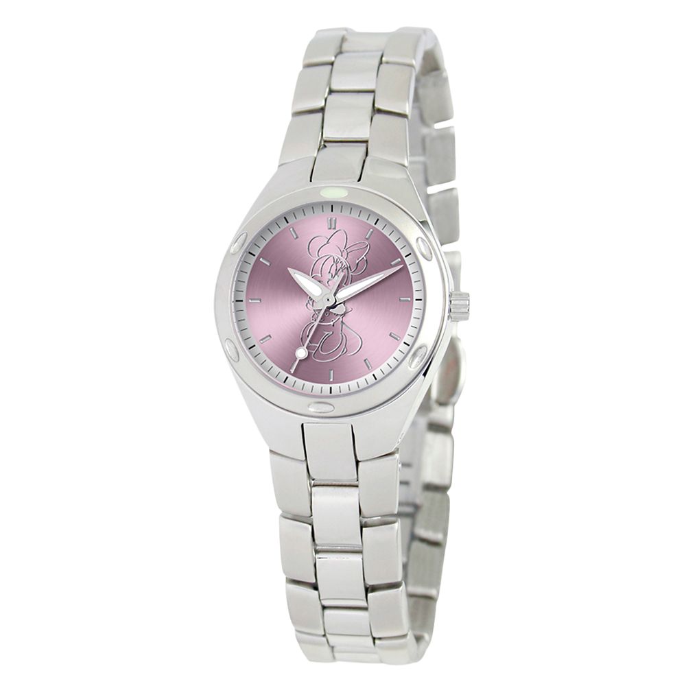 Minnie Mouse Stainless Steel Watch - Adults | shopDisney