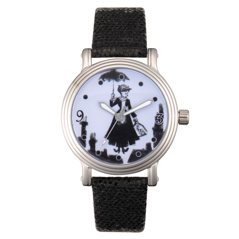 Mary Poppins Watch for Women  Black Official shopDisney