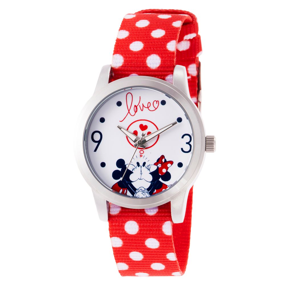 Mickey and Minnie Mouse Polka Dot Watch for Women Official shopDisney