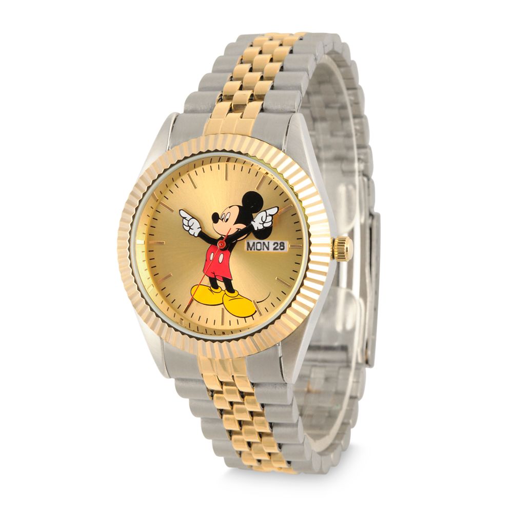 Mickey Mouse Two-Tone Alloy Watch for Men Official shopDisney