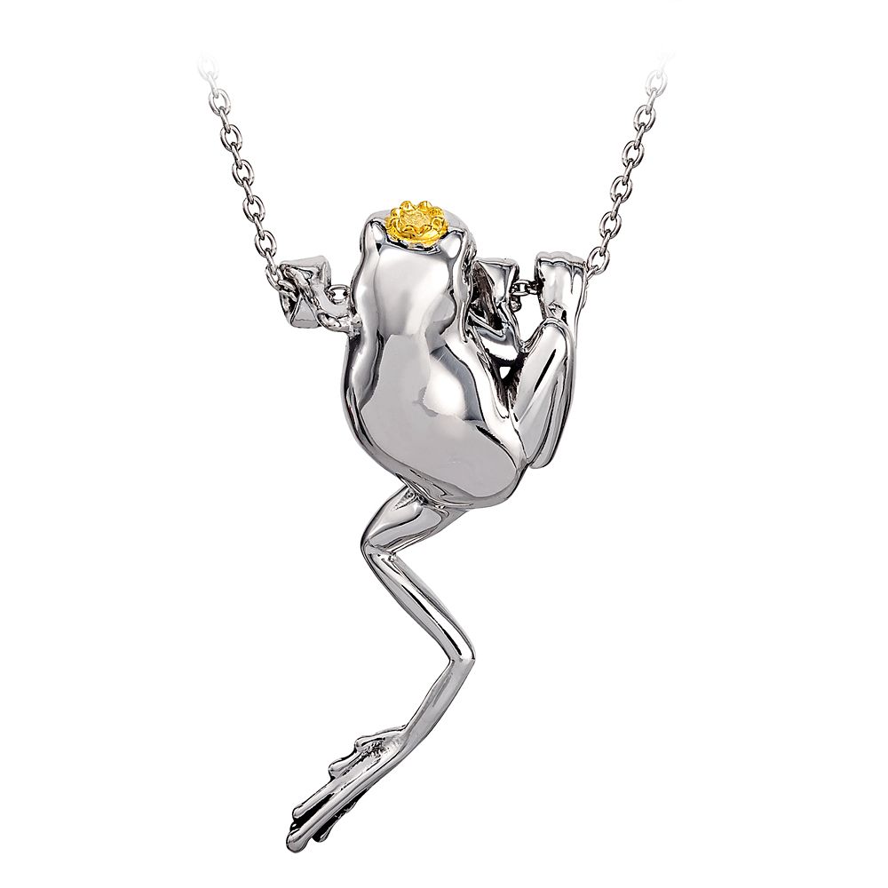 The Princess and the Frog Crowned Frog Necklace by RockLove