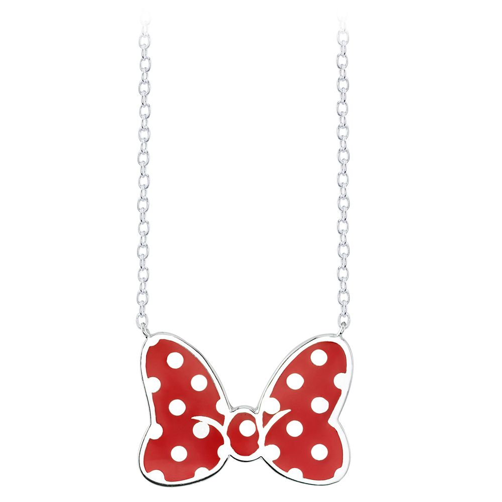 Minnie Mouse Red Bow Necklace by RockLove