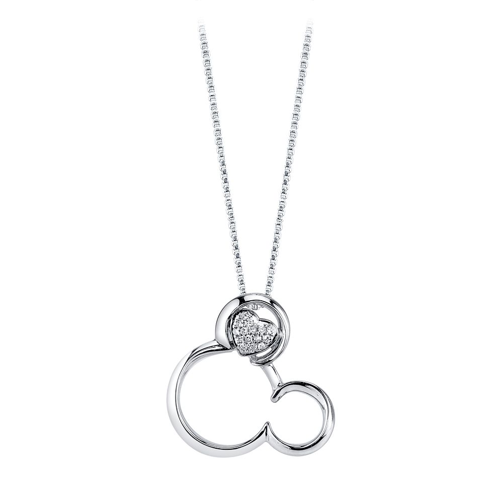 Mickey Mouse Icon Diamond Necklace Official shopDisney