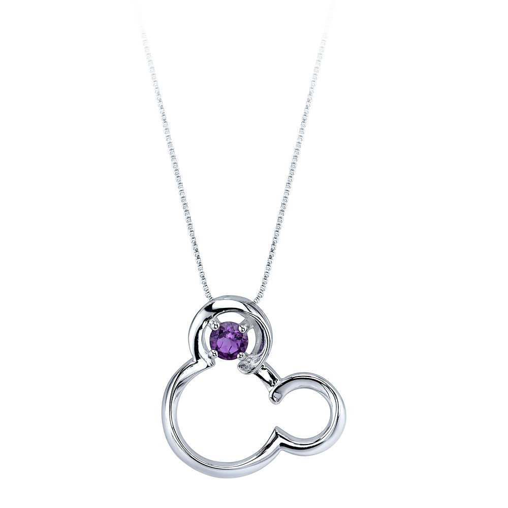 Mickey Mouse February Birthstone Necklace for Women  Amethyst Official shopDisney