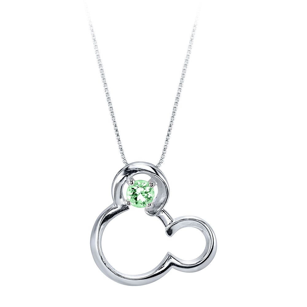Mickey Mouse August Birthstone Necklace for Women  Peridot Official shopDisney