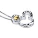Mickey Mouse Icon Sterling Silver Heart Necklace