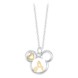 Mickey Mouse Icon with Initial Necklace