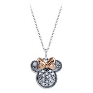 Minnie Mouse Icon Diamond Necklace