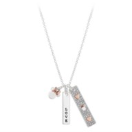 Minnie Mouse ''Love'' Bar Necklace