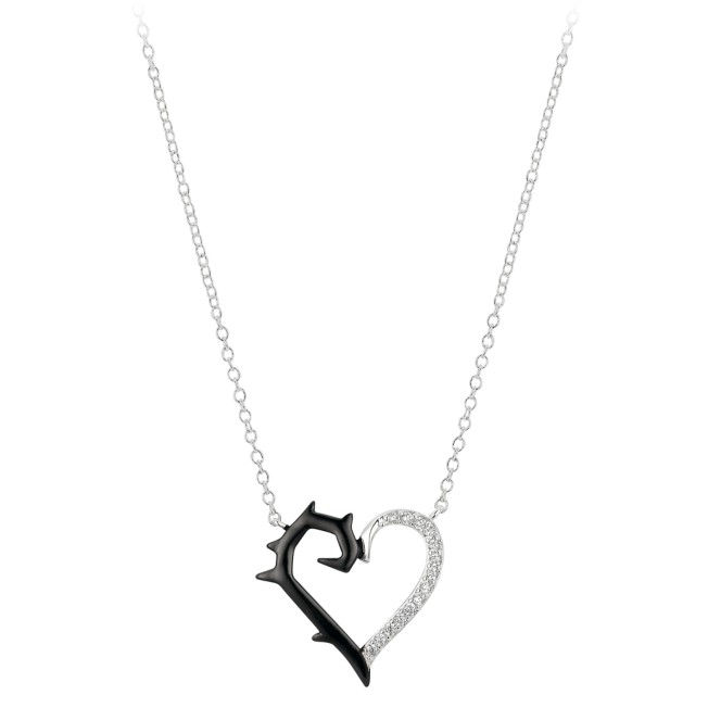 Maleficent Heart and Thorns Pendant Necklace