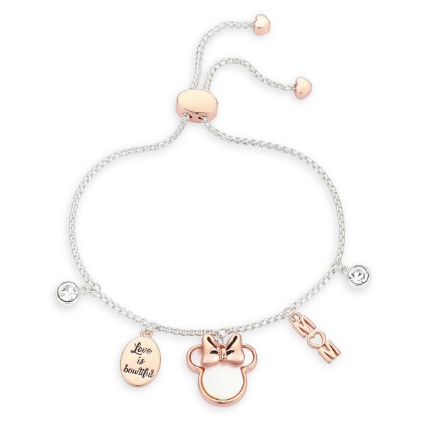 Minnie Mouse ''Mom'' Bolo Charm Bracelet