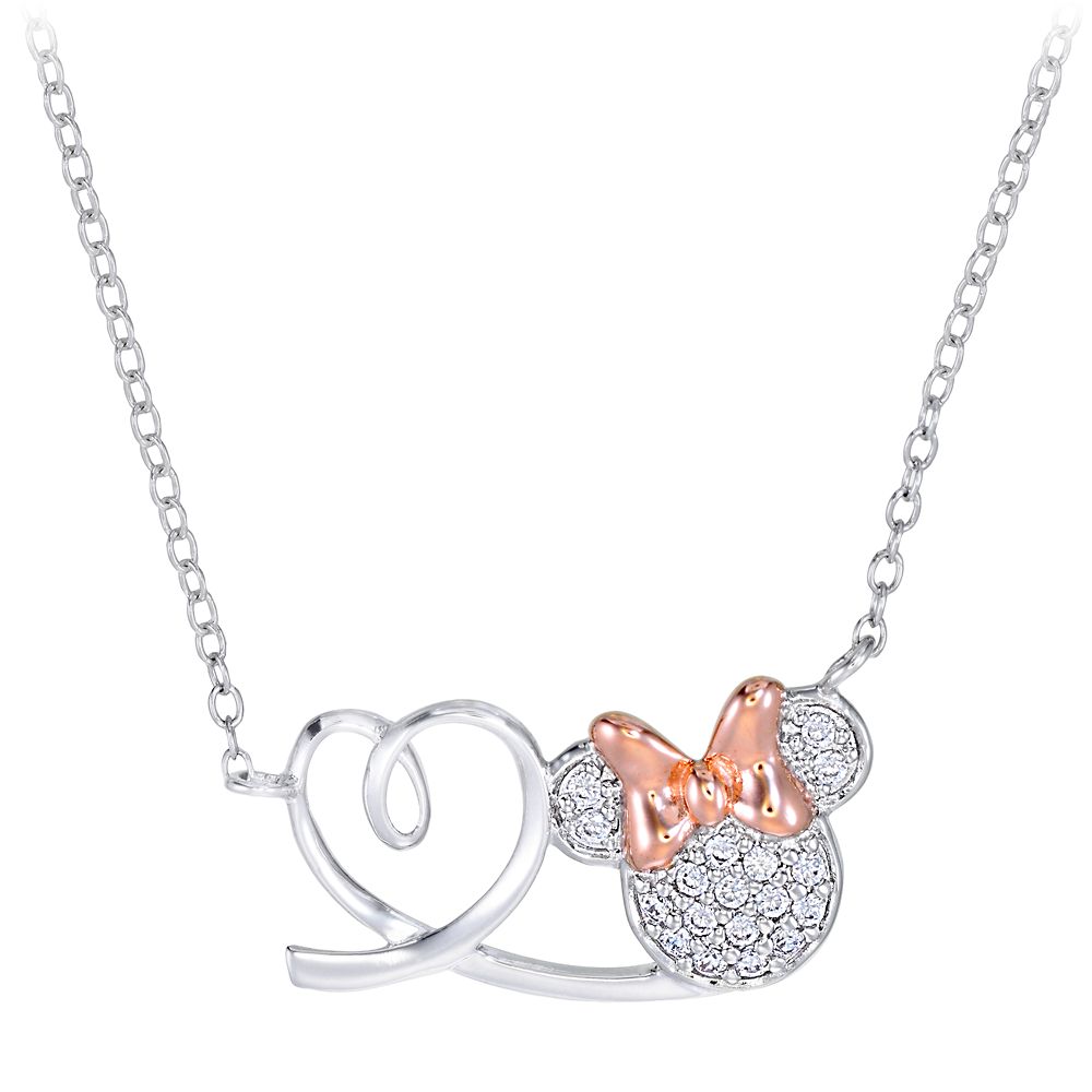 Disney Minnie Mouse and Heart Necklace