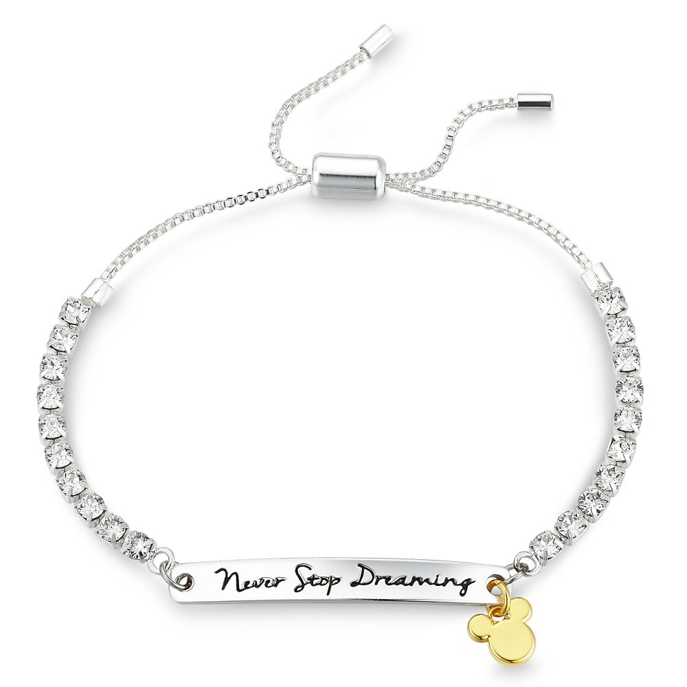 Mickey Mouse Swarovski Crystal Bolo Tennis Bracelet