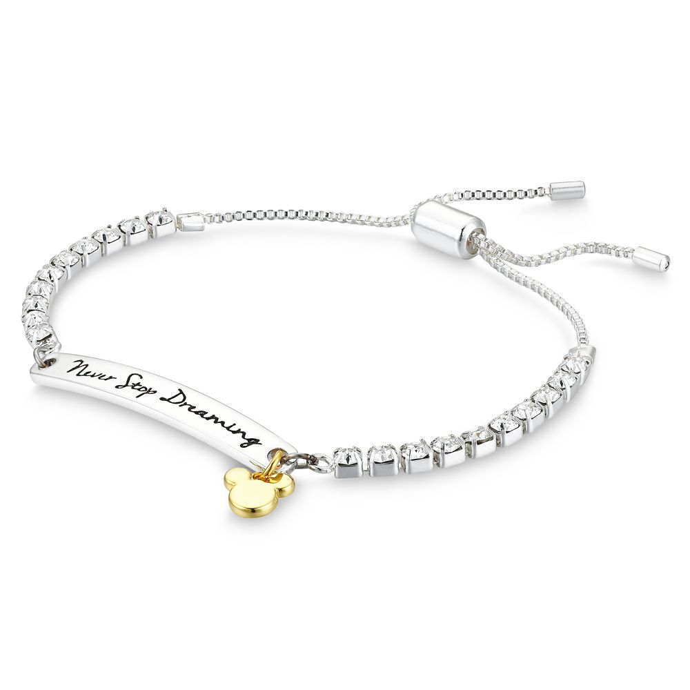 Mickey Mouse Swarovski Crystal Bolo Tennis Bracelet