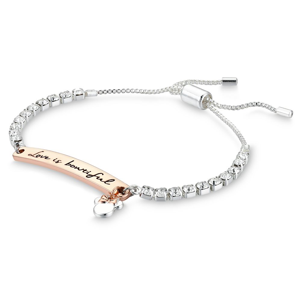 Minnie Mouse Swarovski Crystal Bolo Tennis Bracelet