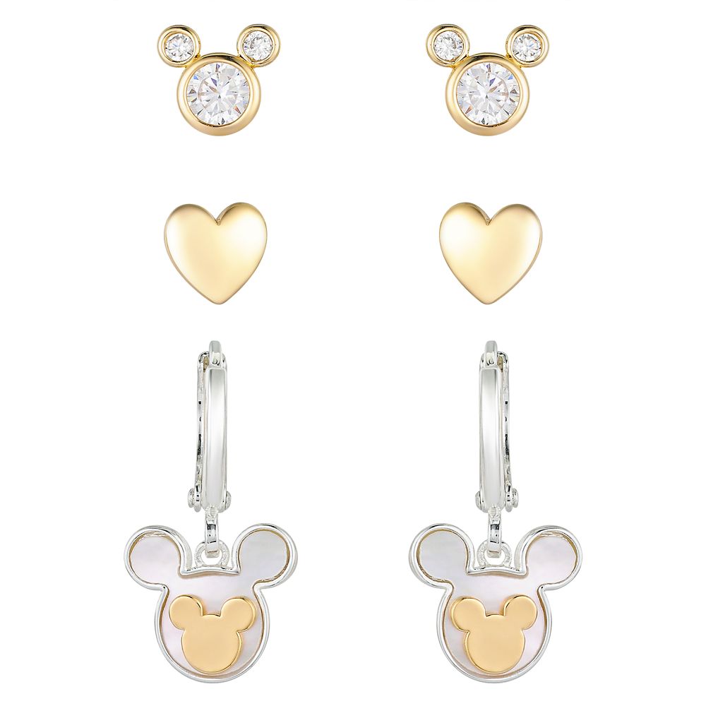 Mickey Mouse Mother of Pearl Icon Earring Set Official shopDisney