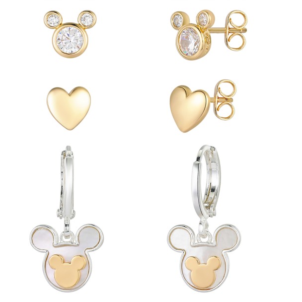 Mickey Mouse Mother of Pearl Icon Earring Set