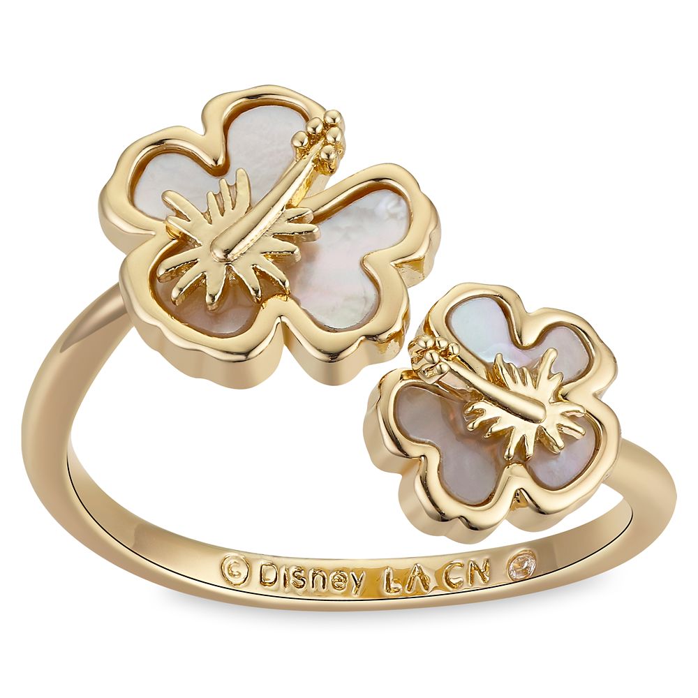 Lilo & Stitch Hibiscus Bypass Ring Official shopDisney