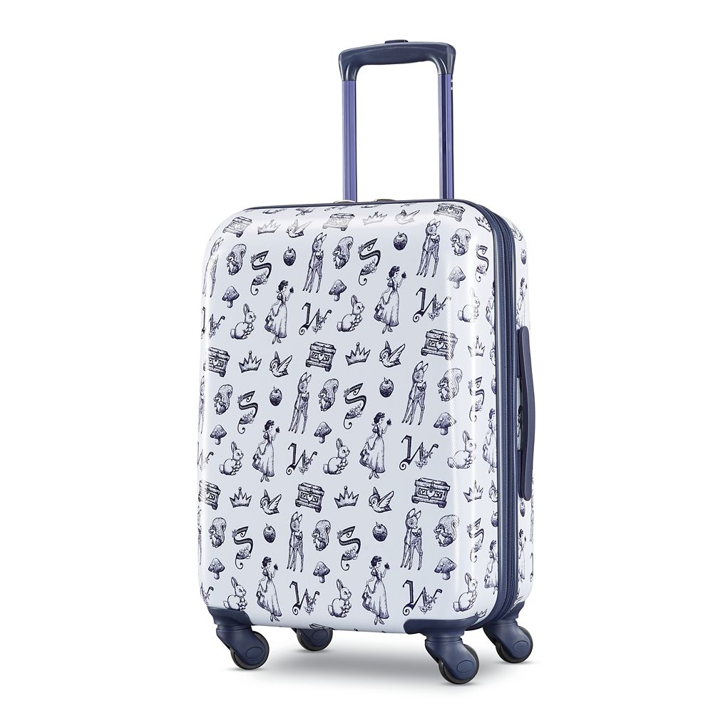 white luggage bag
