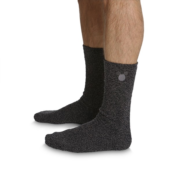 Mickey Mouse Socks for Men by Barefoot Dreams – Dark Gray