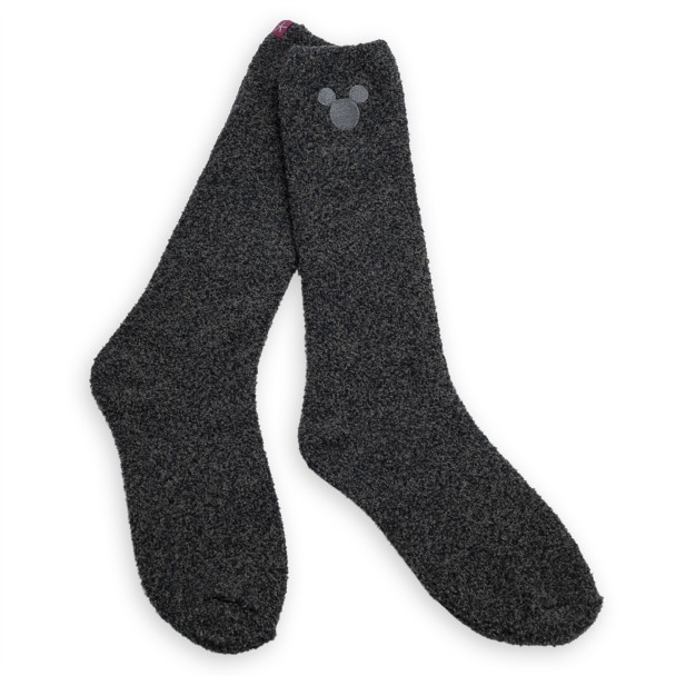 Mickey Mouse Socks for Men by Barefoot Dreams – Dark Gray