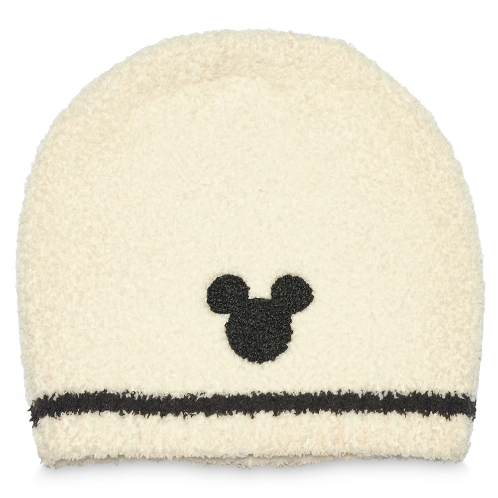 Mickey Mouse Beanie for Adults by Barefoot Dreams  Cream Official shopDisney