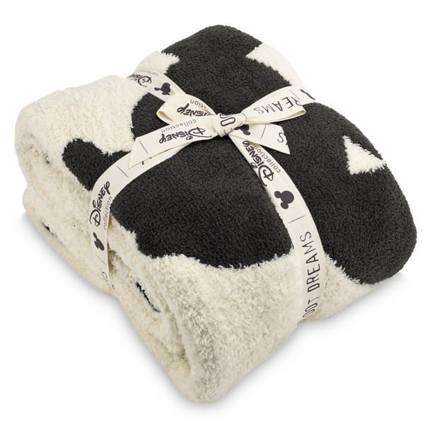 Mickey and Minnie Mouse Throw by Barefoot Dreams – Cream