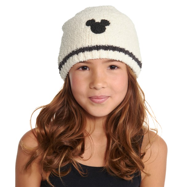 Mickey Mouse Beanie for Kids by Barefoot Dreams – Cream