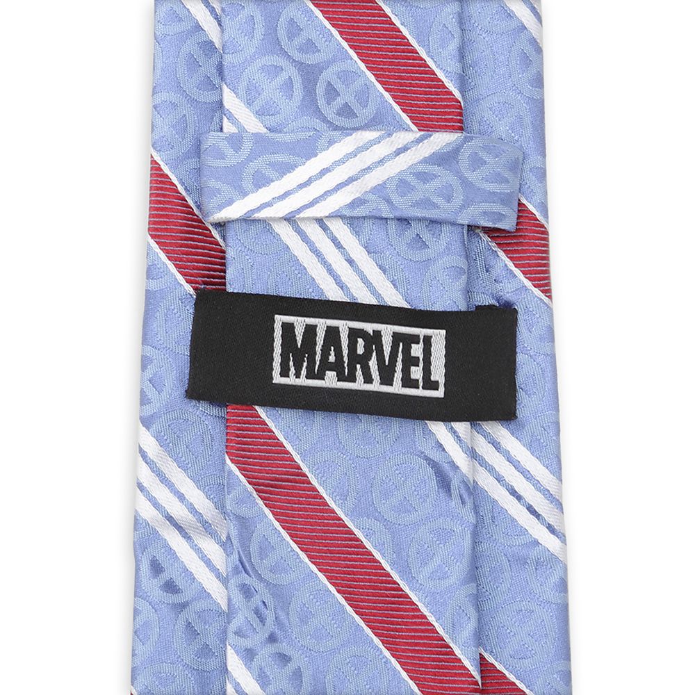 X-Men Symbol Silk Tie for Adults – Light Blue