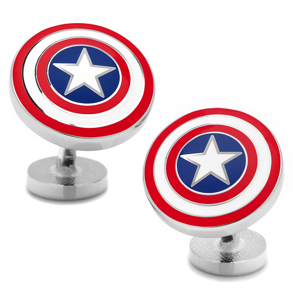 Captain America Color Shield Cufflinks