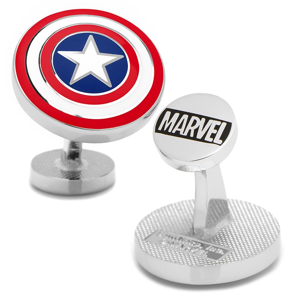 Captain America Color Shield Cufflinks