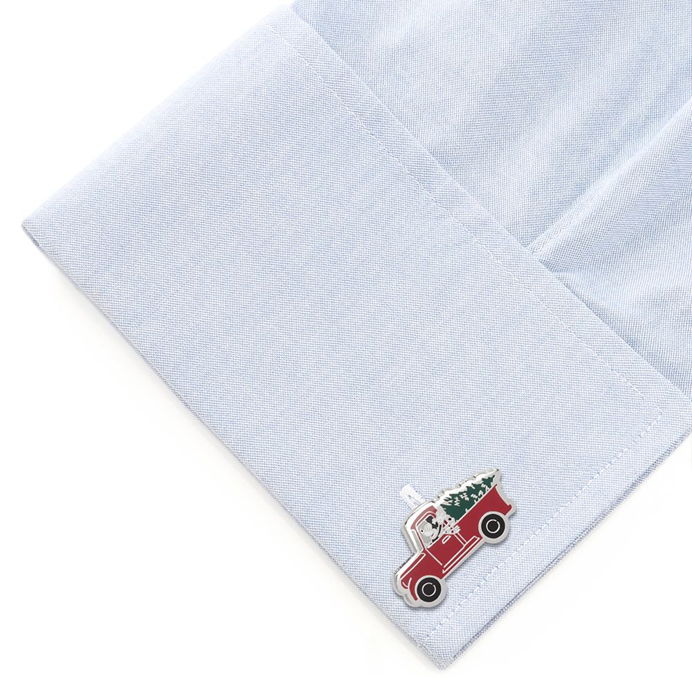 Mickey Mouse Holiday Truck Cufflinks