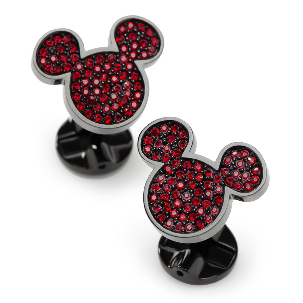 Mickey Mouse Icon Pave Crystal Cufflinks now out