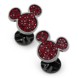 Mickey Mouse Icon Pave Crystal Cufflinks