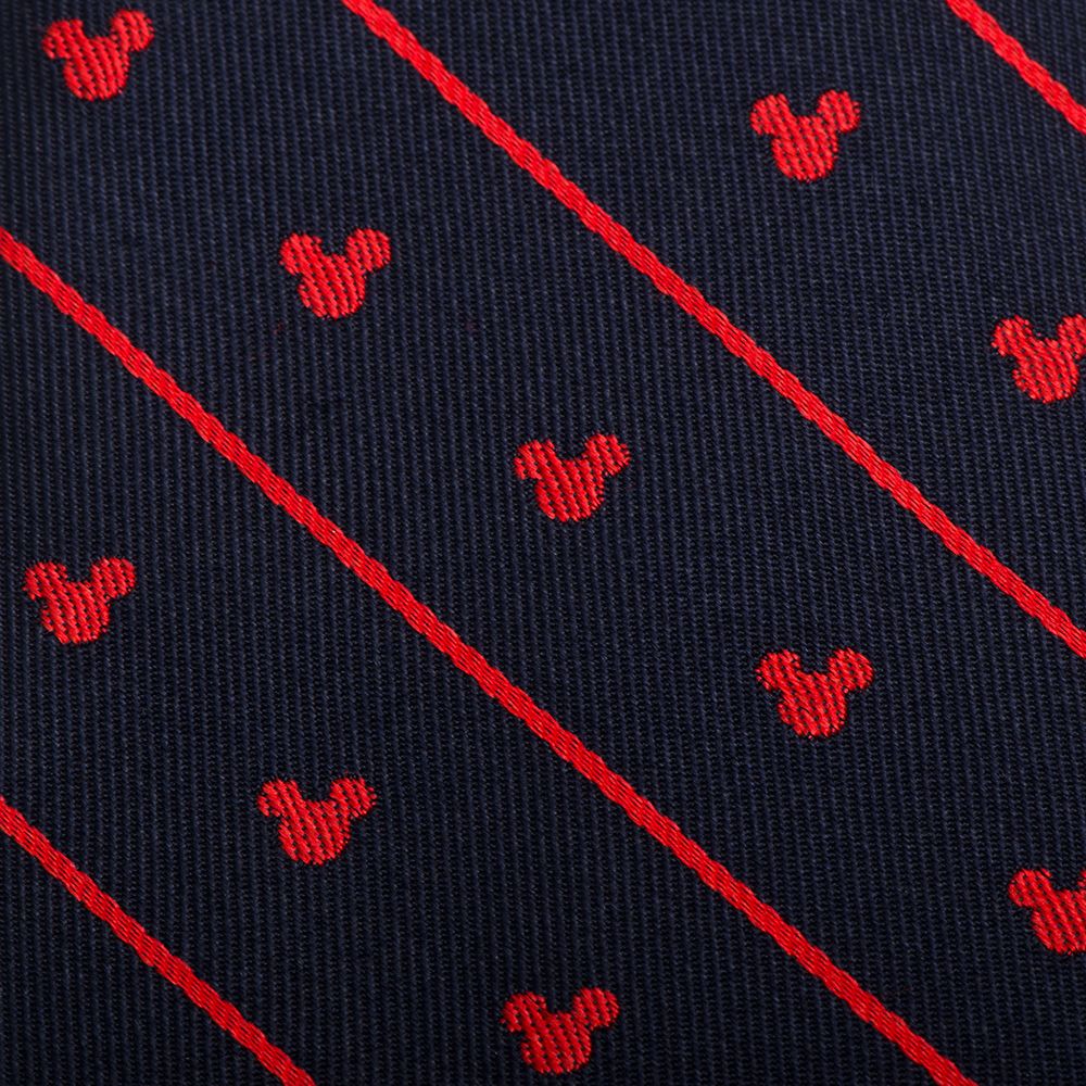 Mickey Mouse Icon Navy Pinstripe Tie for Men