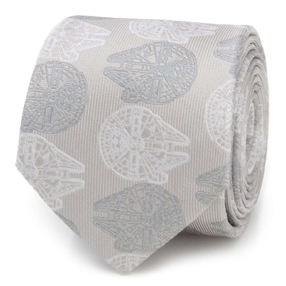 Millennium Falcon Gray Silk Tie for Adults  Star Wars Official shopDisney