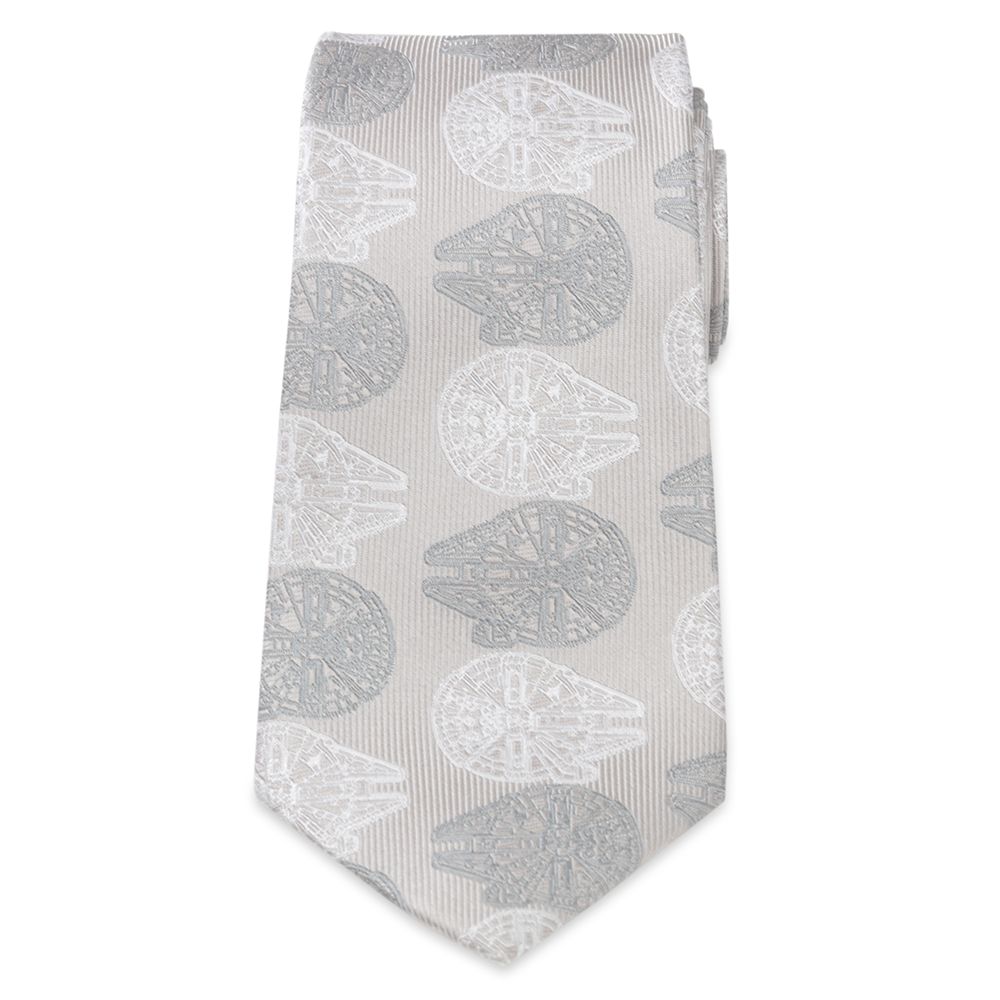 Millennium Falcon Gray Silk Tie for Adults – Star Wars