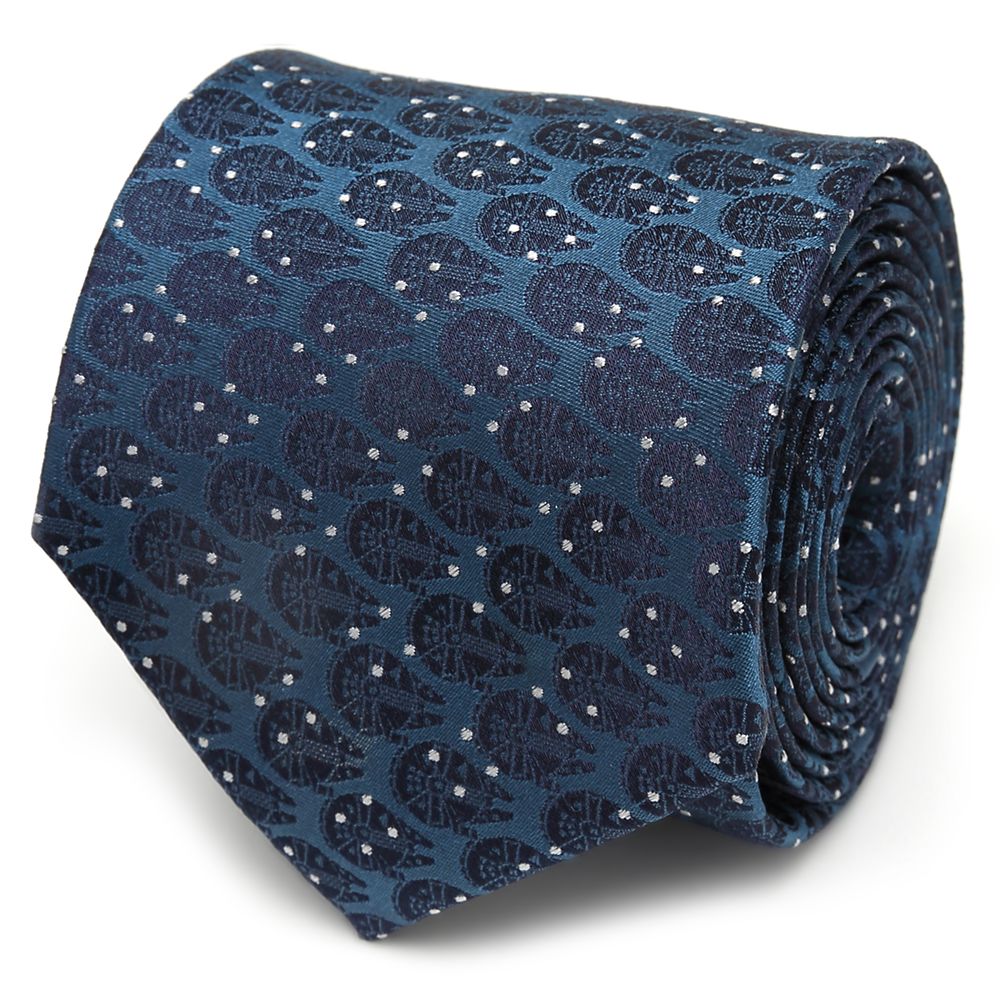 Millennium Falcon Dot Blue Silk Tie for Adults – Star Wars here now