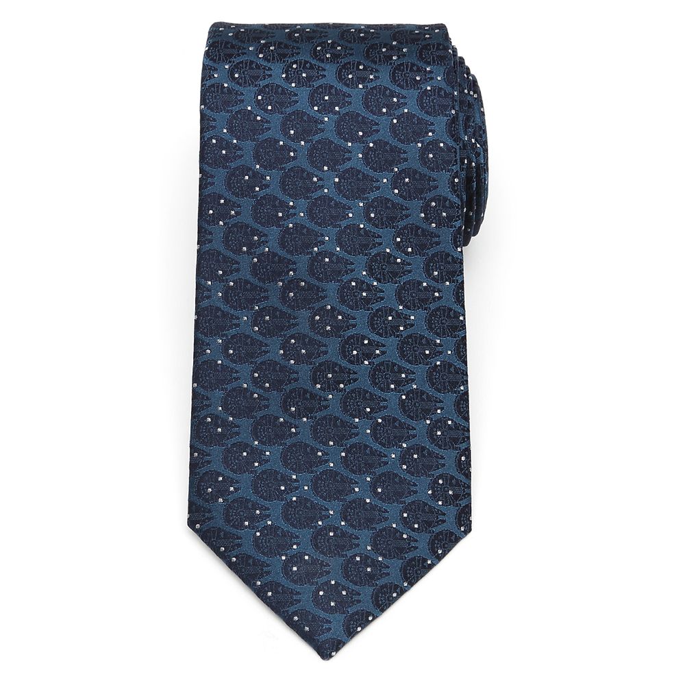 Millennium Falcon Dot Blue Silk Tie for Adults – Star Wars