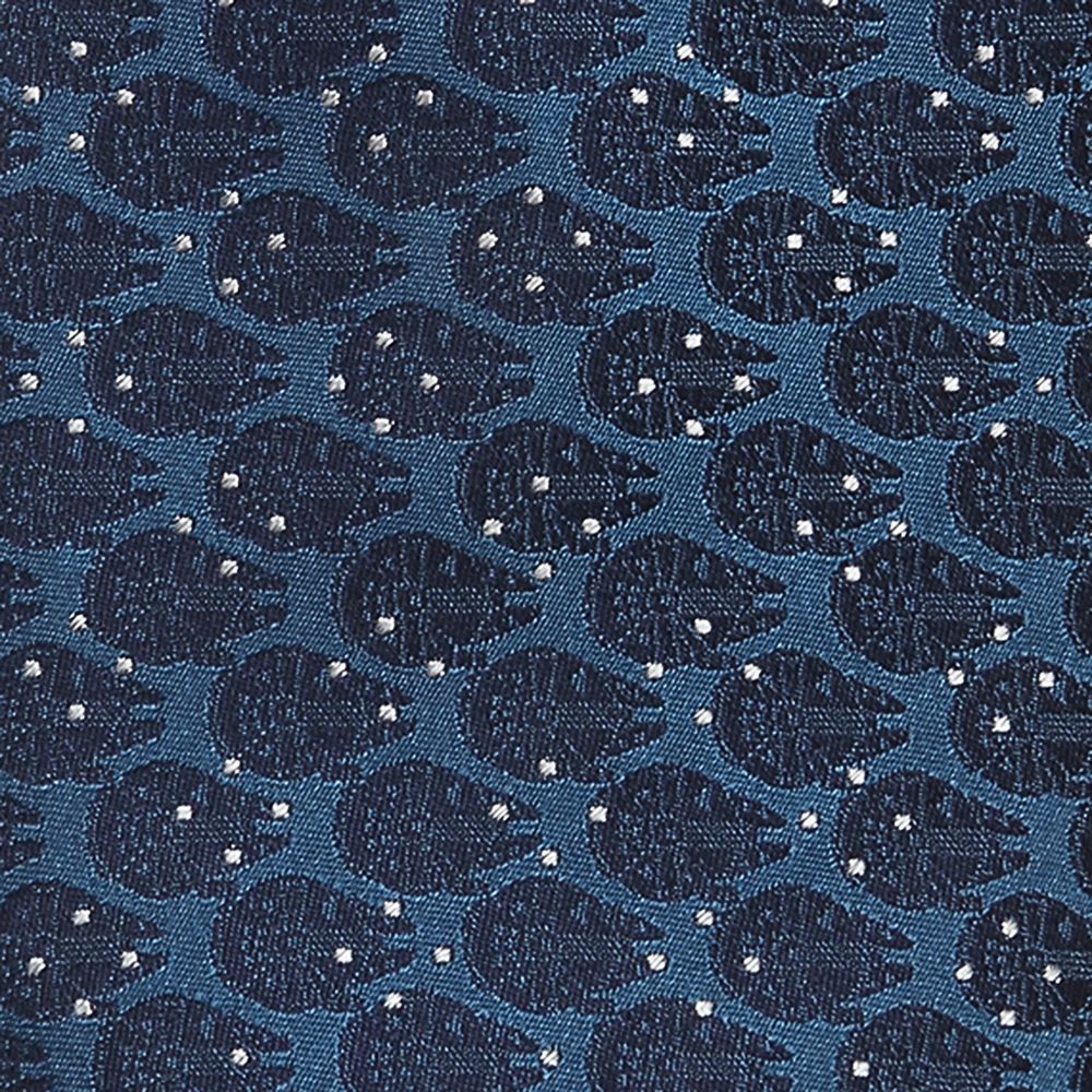 Millennium Falcon Dot Blue Silk Tie for Adults – Star Wars